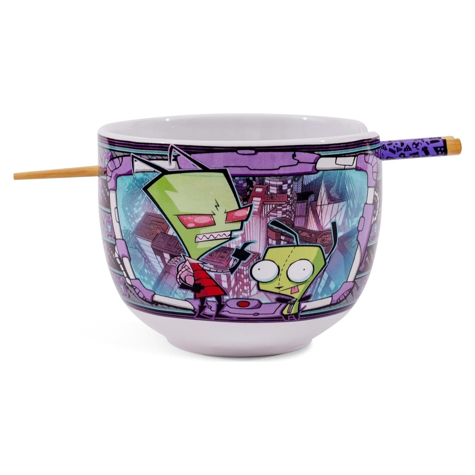 Juego de Vajilla de Ramen Silver Buffalo Invader Zim 20 Oz