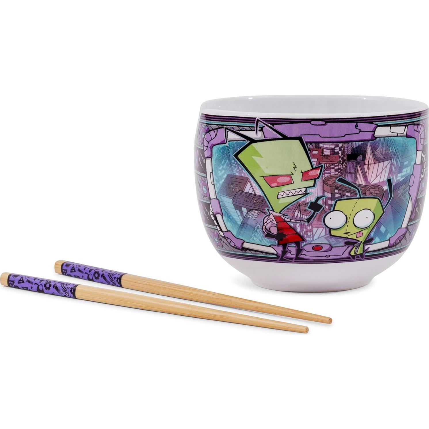 Juego de Vajilla de Ramen Silver Buffalo Invader Zim 20 Oz