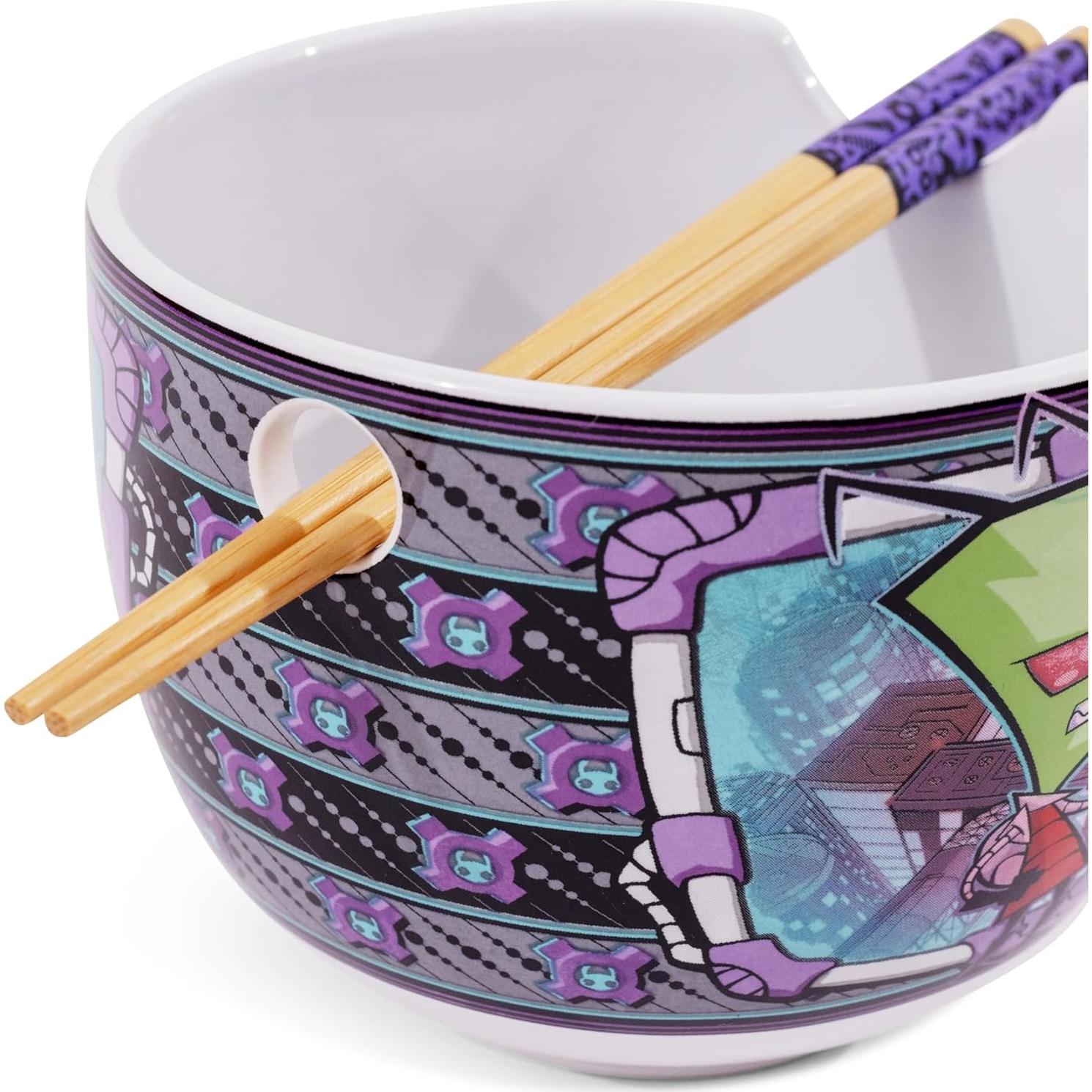 Juego de Vajilla de Ramen Silver Buffalo Invader Zim 20 Oz