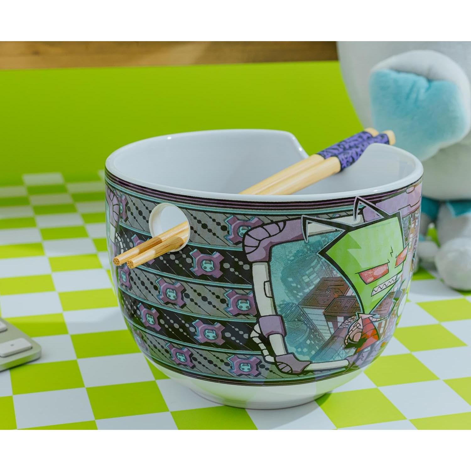 Juego de Vajilla de Ramen Silver Buffalo Invader Zim 20 Oz