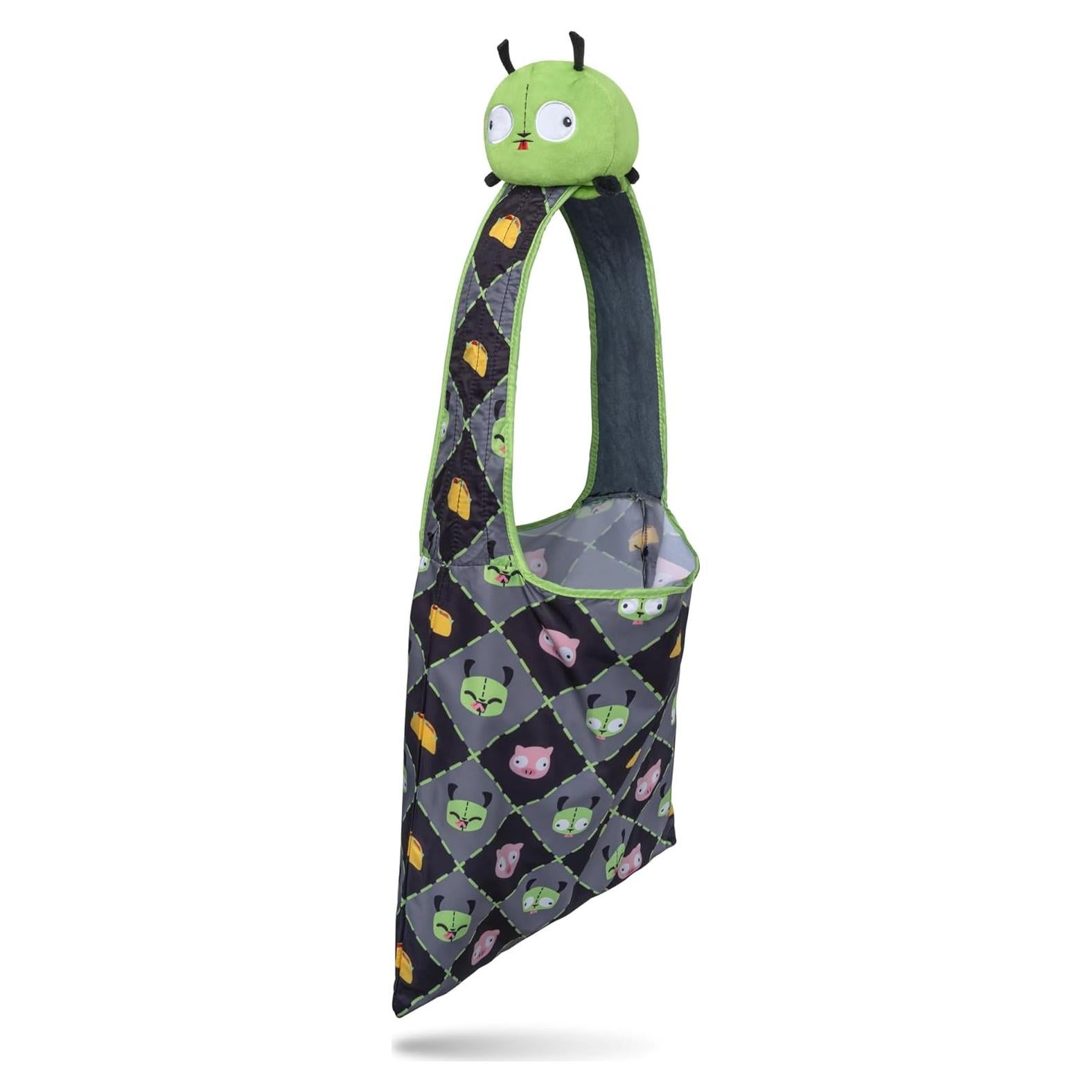 Tote Bag de Peluche TeeTurtle Invader Zim - Bolsa Plegable 10 kg