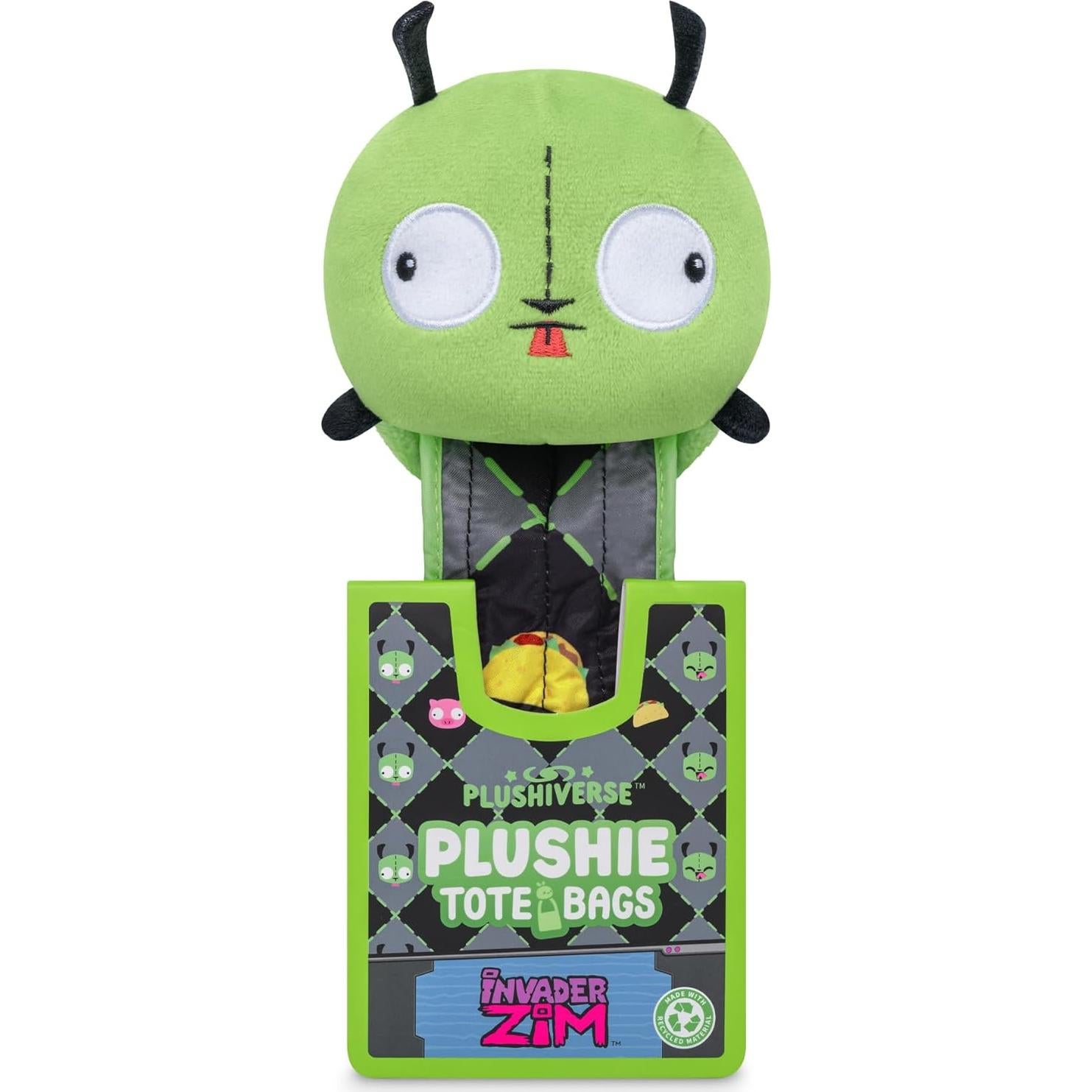 Tote Bag de Peluche TeeTurtle Invader Zim - Bolsa Plegable 10 kg
