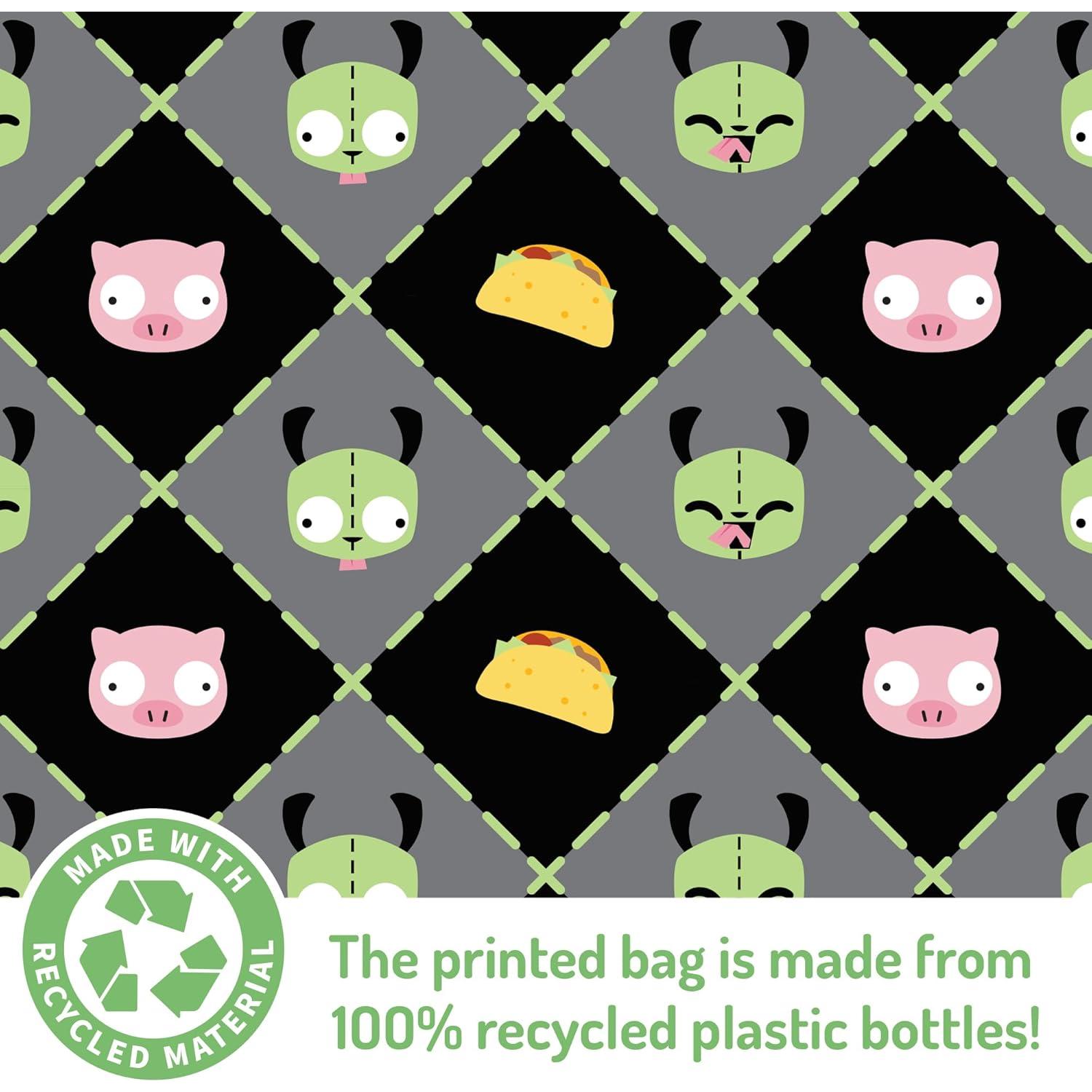 Tote Bag de Peluche TeeTurtle Invader Zim - Bolsa Plegable 10 kg