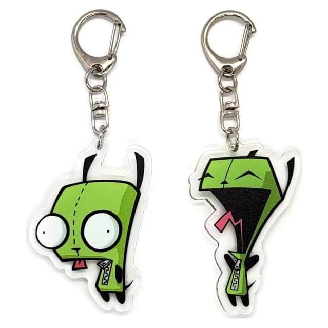 Set de 2 llaveros acrílicos EBTY DREAMS Invader Zi GIR v3