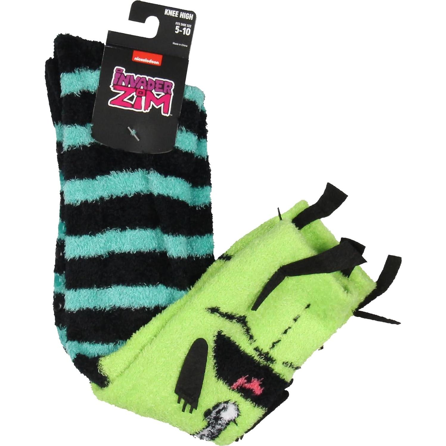 Calcetines Pantufla 3D Invader Zim Gir Bioworld Mujeres