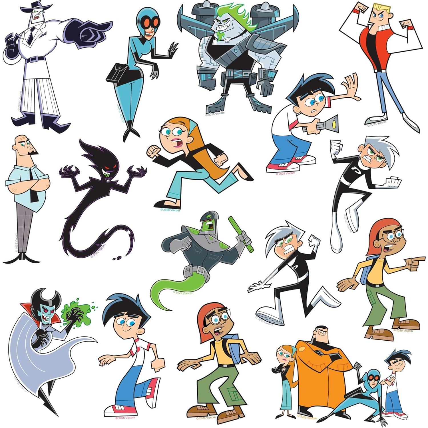 Paquete de 50 Stickers Deluxe de Vinilo Danny Phantom