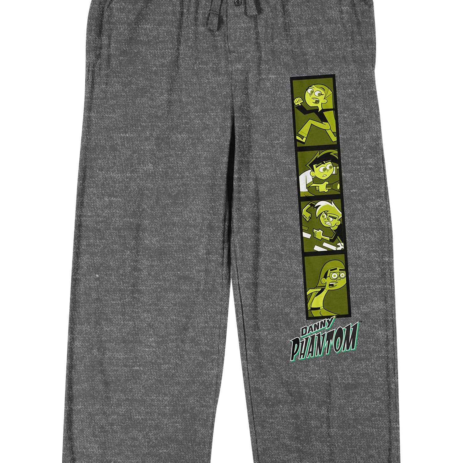 Pantalones de dormir para hombres Bioworld Danny Phantom gris