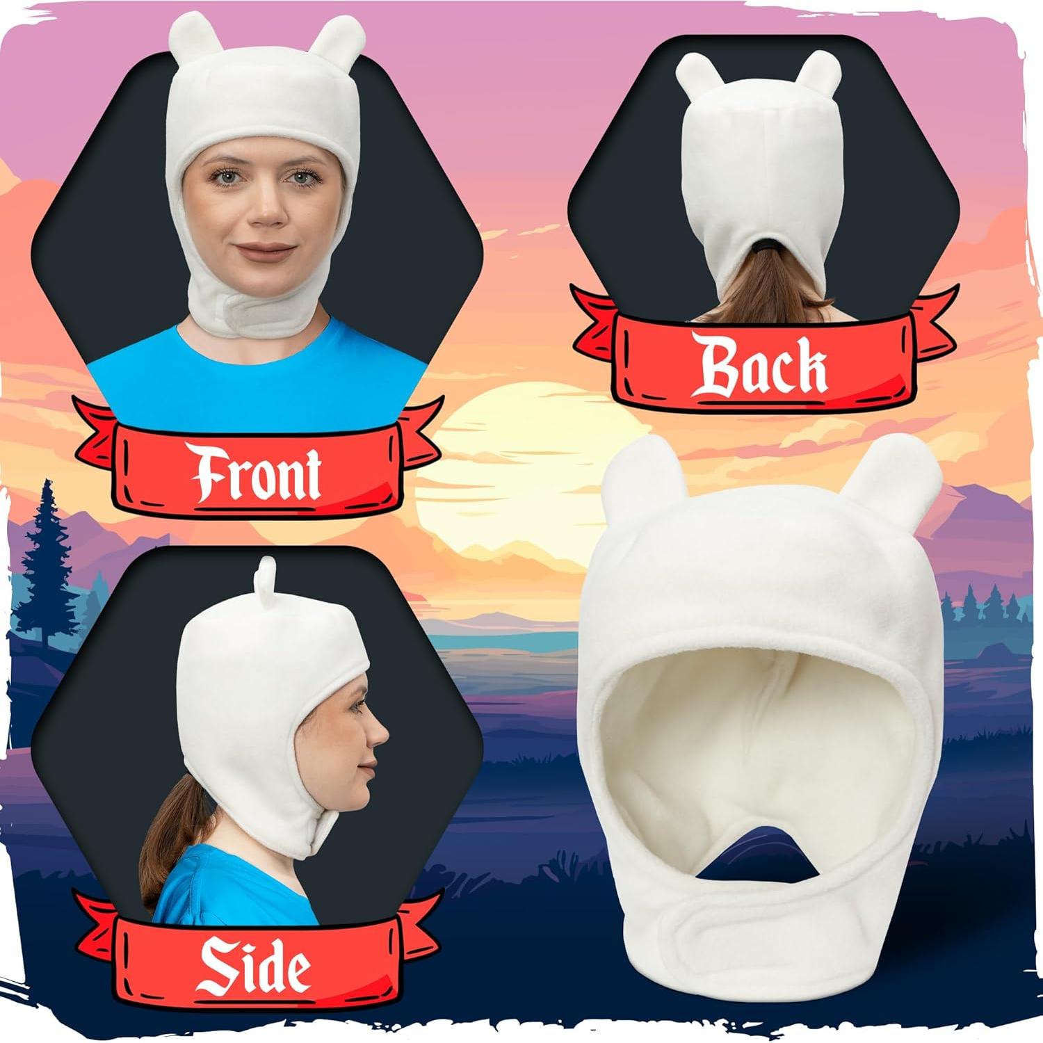 Sombrero de Cosplay Zadin Conejo Blanco para Niños