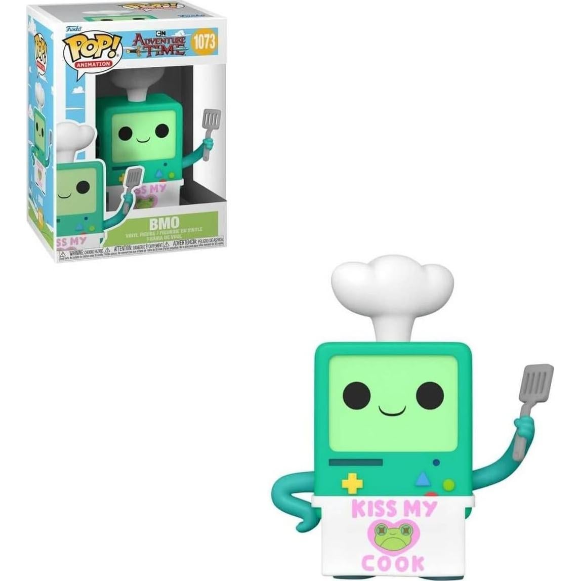 Figura de Vinilo Pop! BMO Cocinero Funko 9.5 cm con Protector