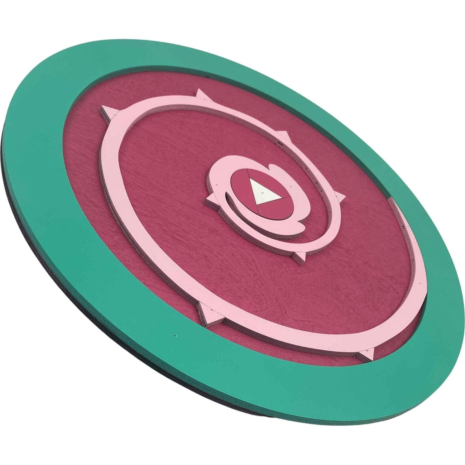 Conjunto de Escudo y Espada de Cuarzo Rosa AllTru2U 35.5cm