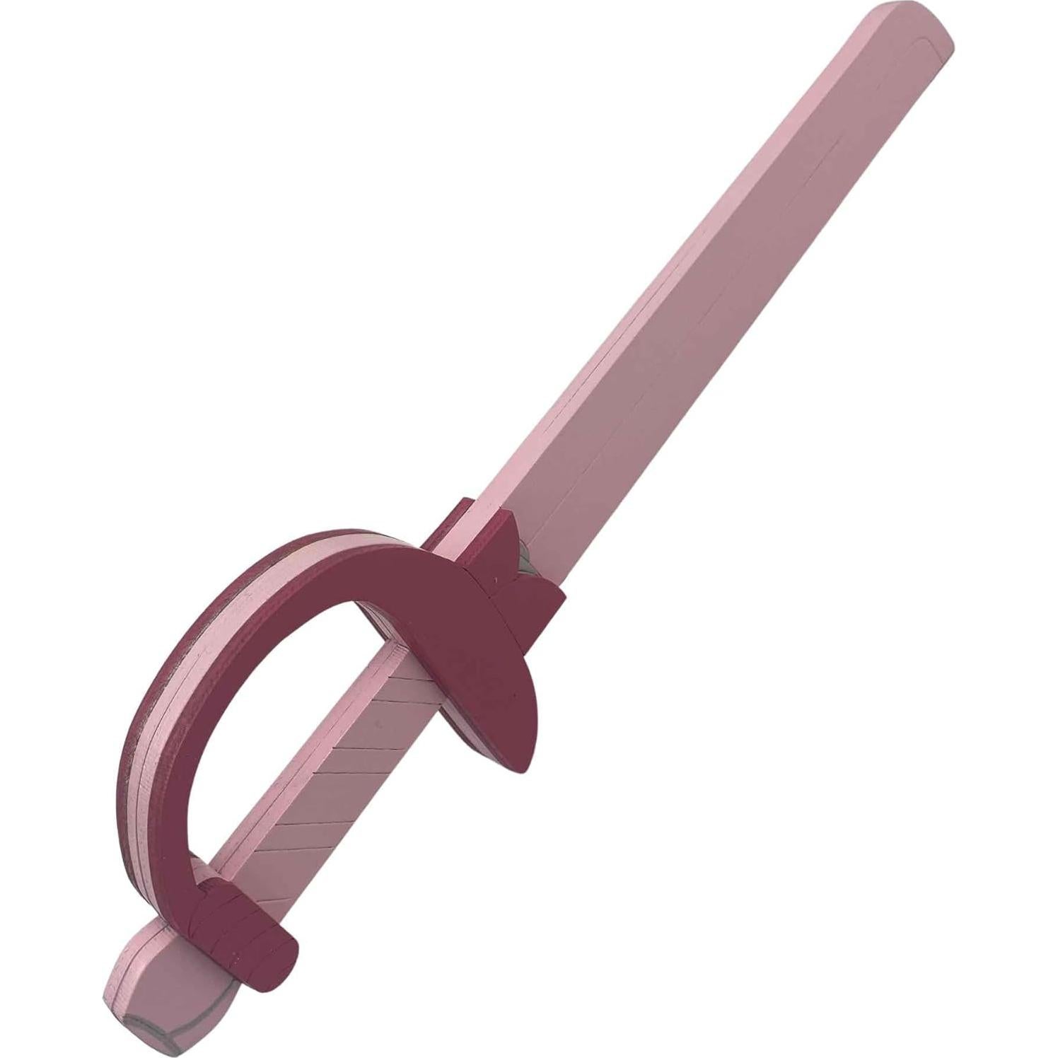 Conjunto de Escudo y Espada de Cuarzo Rosa AllTru2U 35.5cm