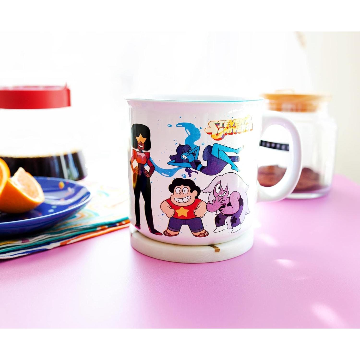 Taza Camper Cerámica Silver Buffalo Steven Universe 590 ml