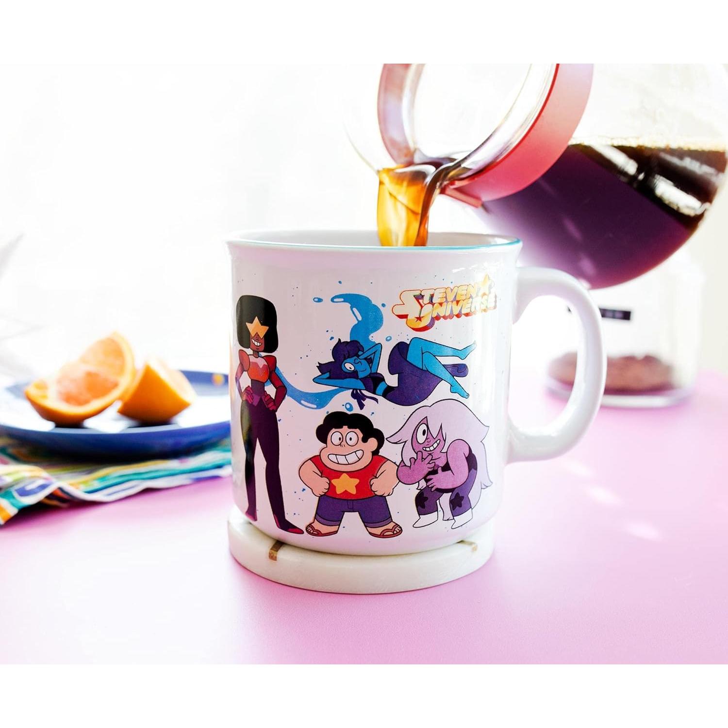 Taza Camper Cerámica Silver Buffalo Steven Universe 590 ml