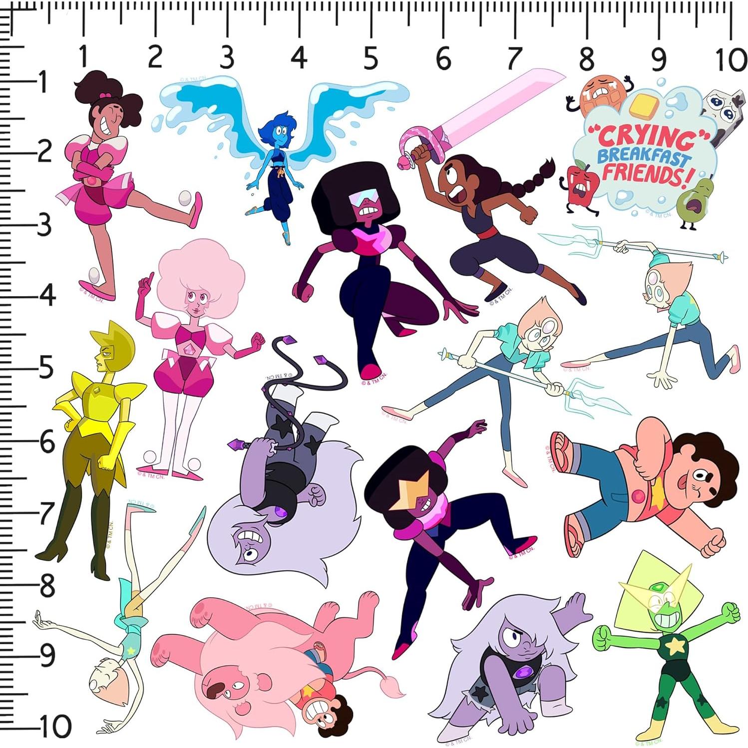 Paquete de 50 Stickers Deluxe de Vinilo Steven Universe
