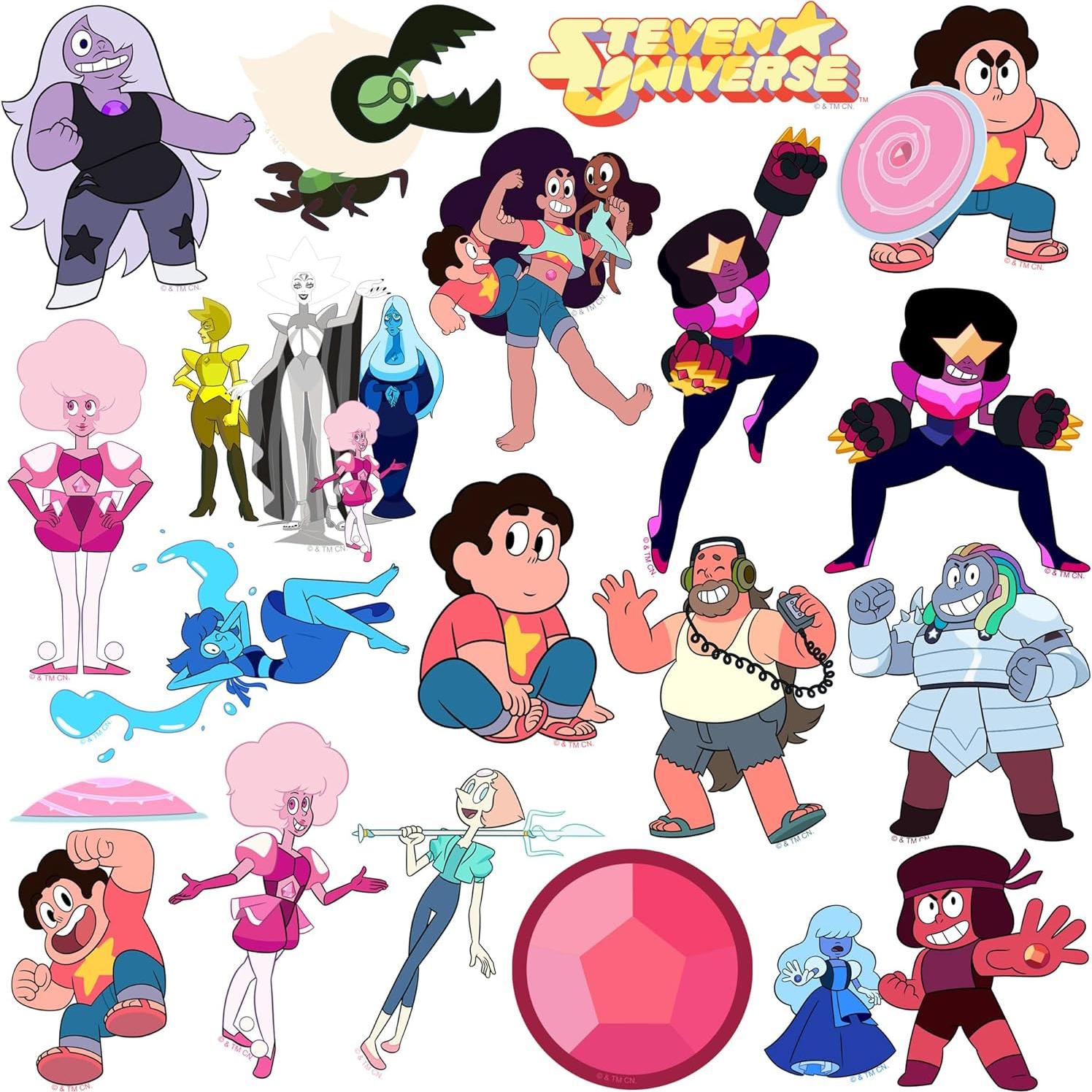 Paquete de 50 Stickers Deluxe de Vinilo Steven Universe