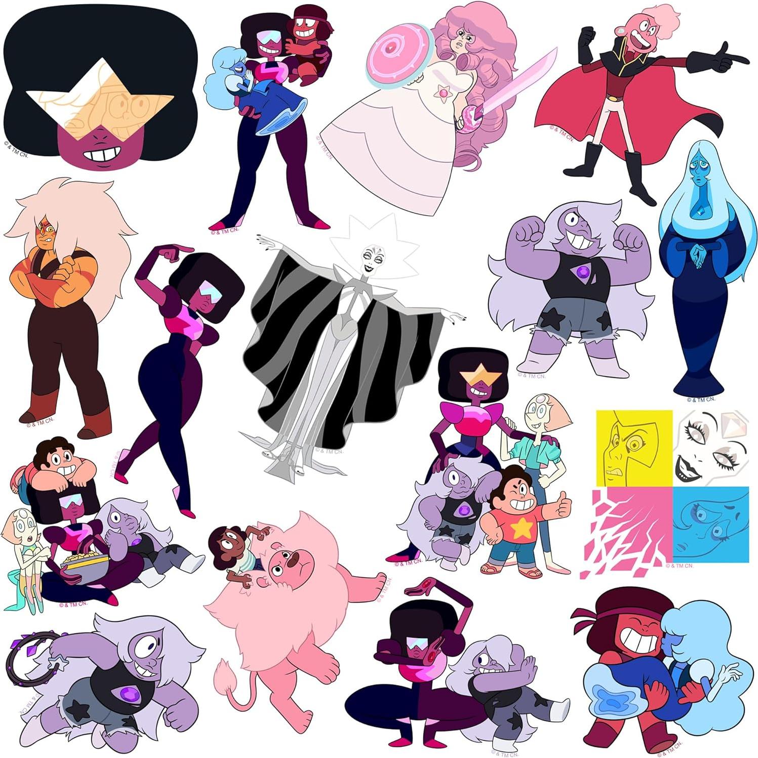 Paquete de 50 Stickers Deluxe de Vinilo Steven Universe