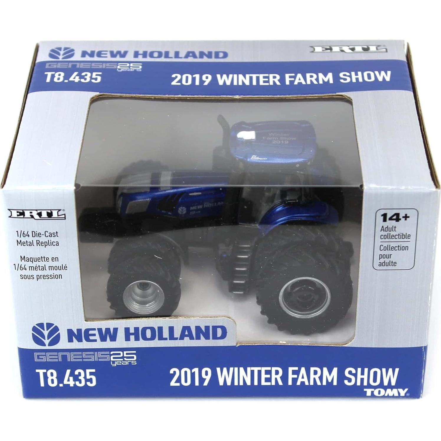 Tractor ERTL New Holland T8.435 Poder Azul 1/64