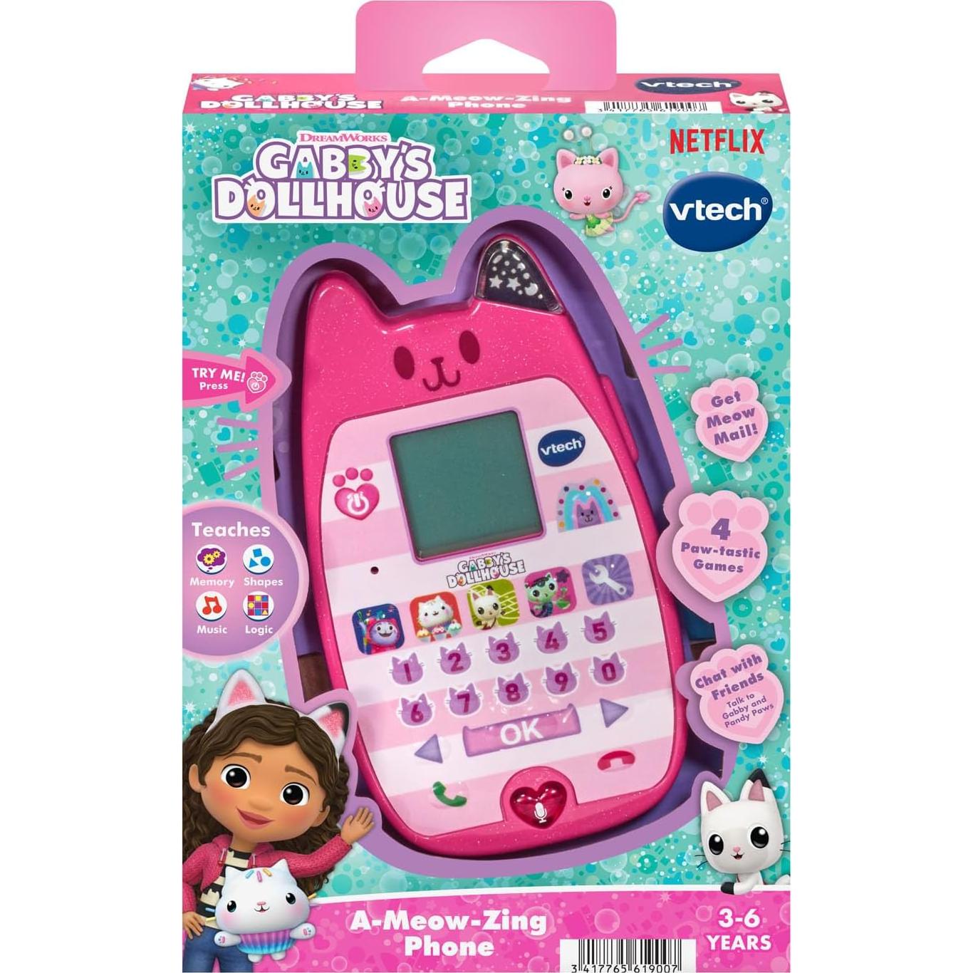 Teléfono Gabby's Dollhouse VTech en forma de gato