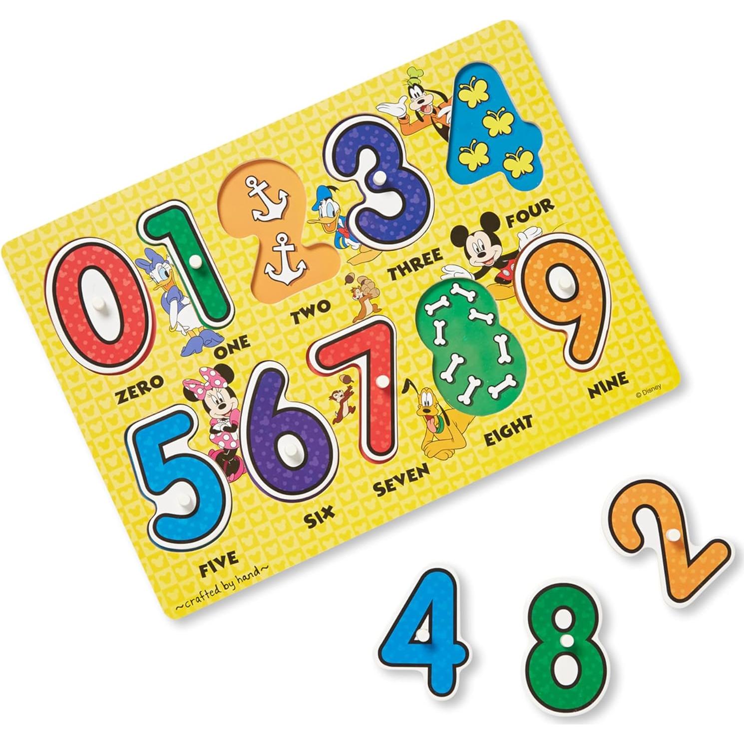 Rompecabezas de Madera Disney Melissa & Doug - Letras, Números y Formas