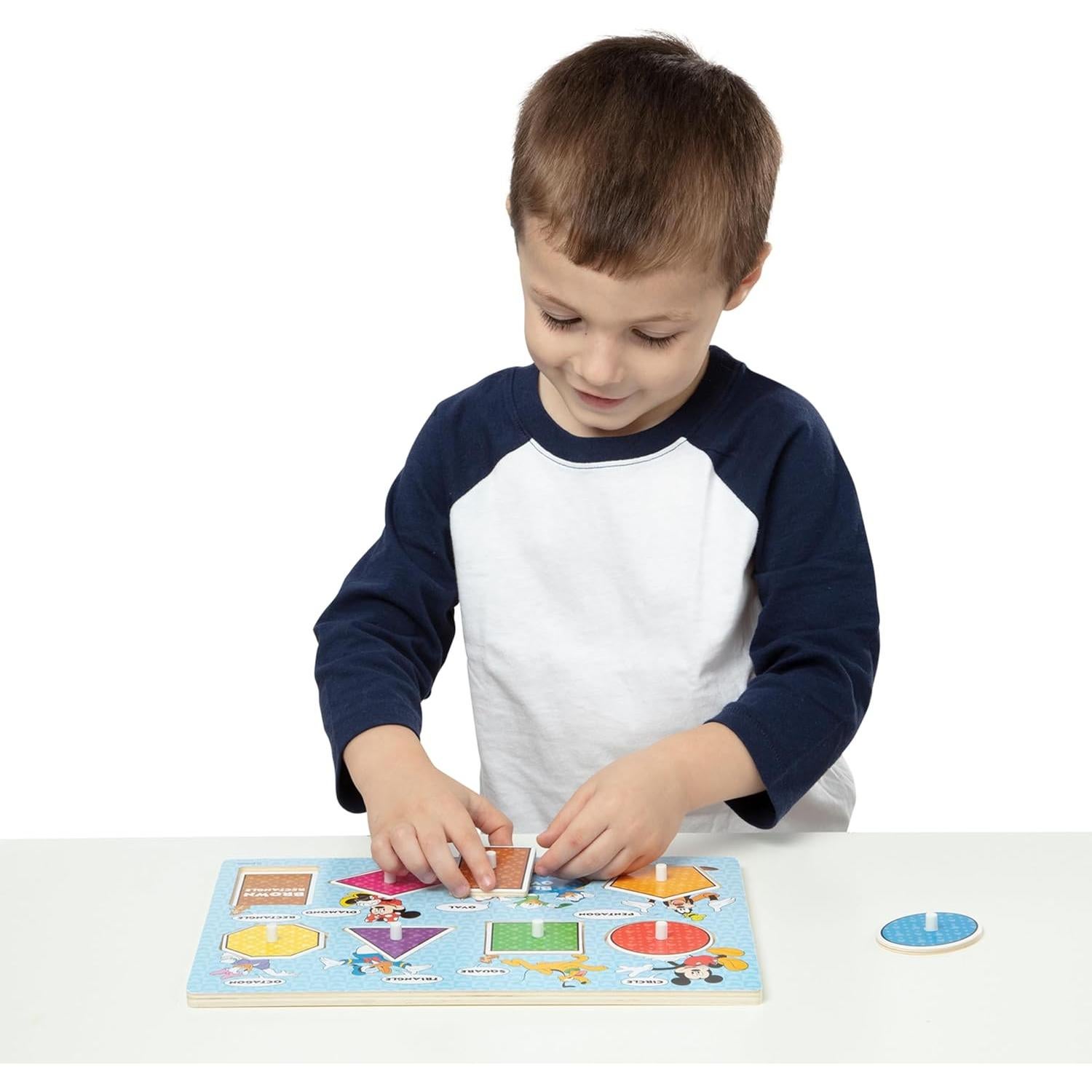 Rompecabezas de Madera Disney Melissa & Doug - Letras, Números y Formas