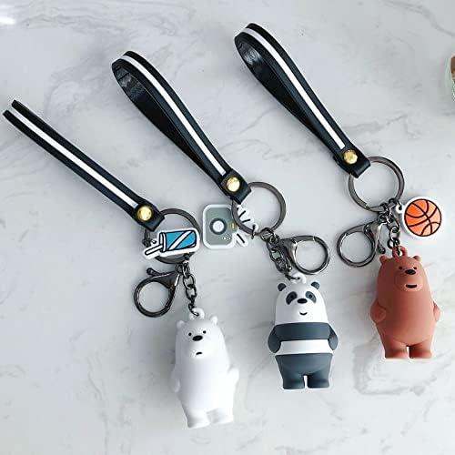 Llavero 3D Oso Lindos PVC Ecológico 5.7x3.4 cm