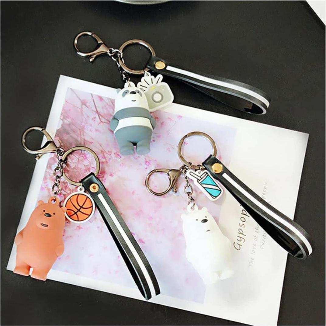 Llavero 3D Oso Lindos PVC Ecológico 5.7x3.4 cm