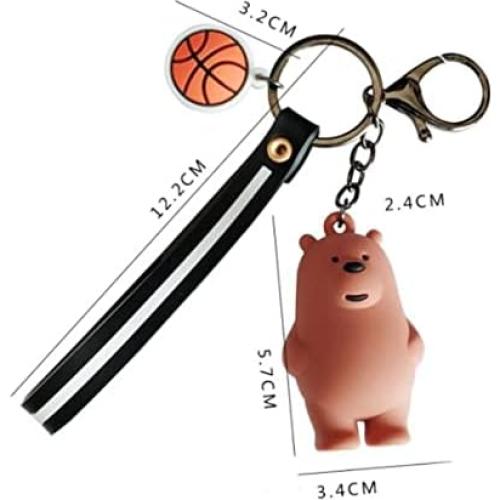 Llavero 3D Oso Lindos PVC Ecológico 5.7x3.4 cm