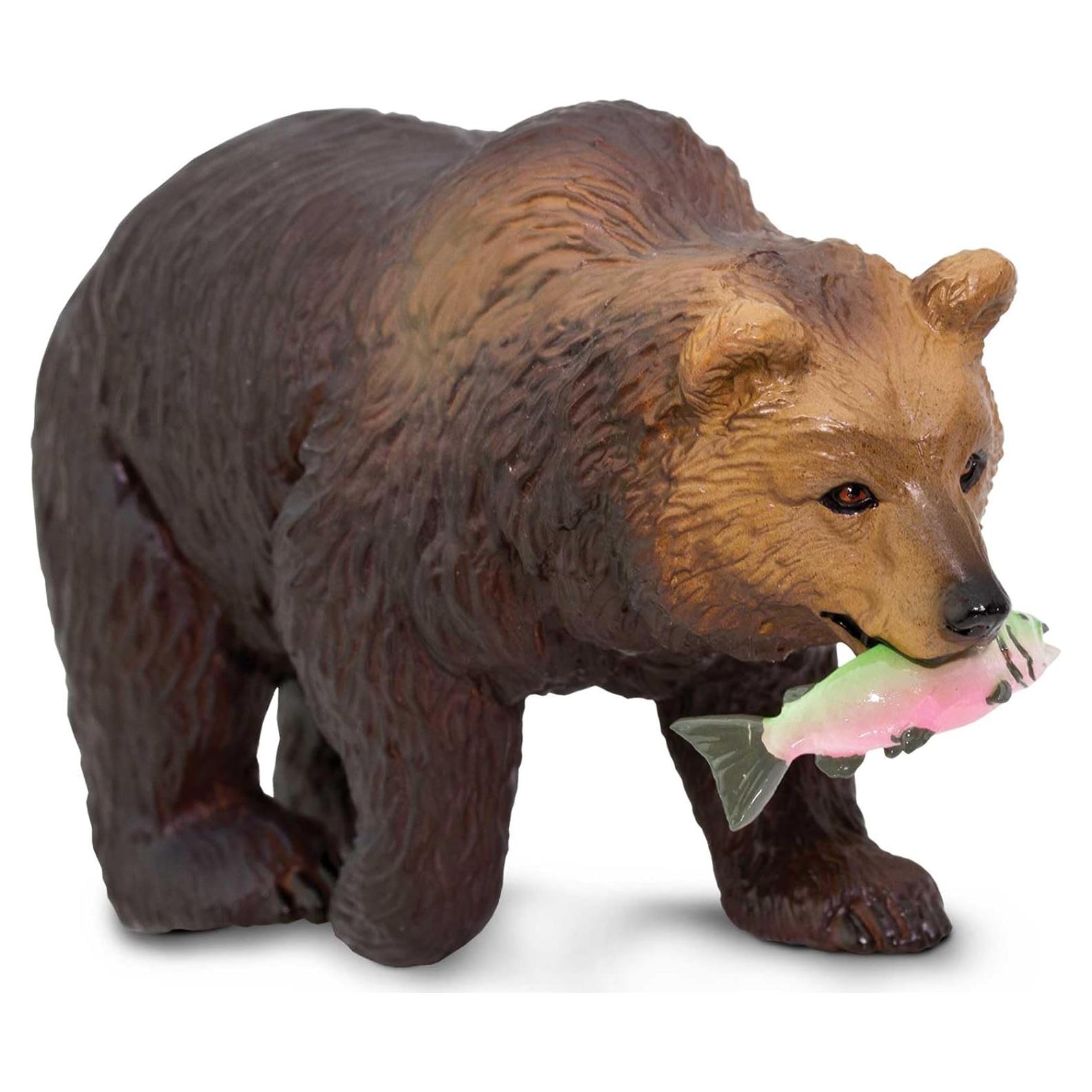 Figurita Oso Grizzly Safari Ltd - Juguete Educativo 11.43 cm