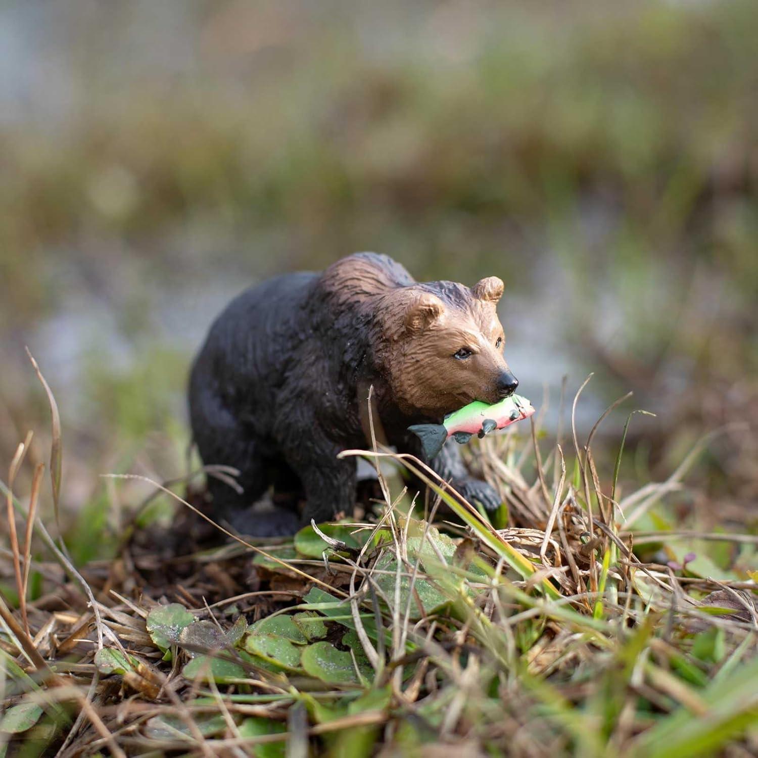 Figurita Oso Grizzly Safari Ltd - Juguete Educativo 11.43 cm