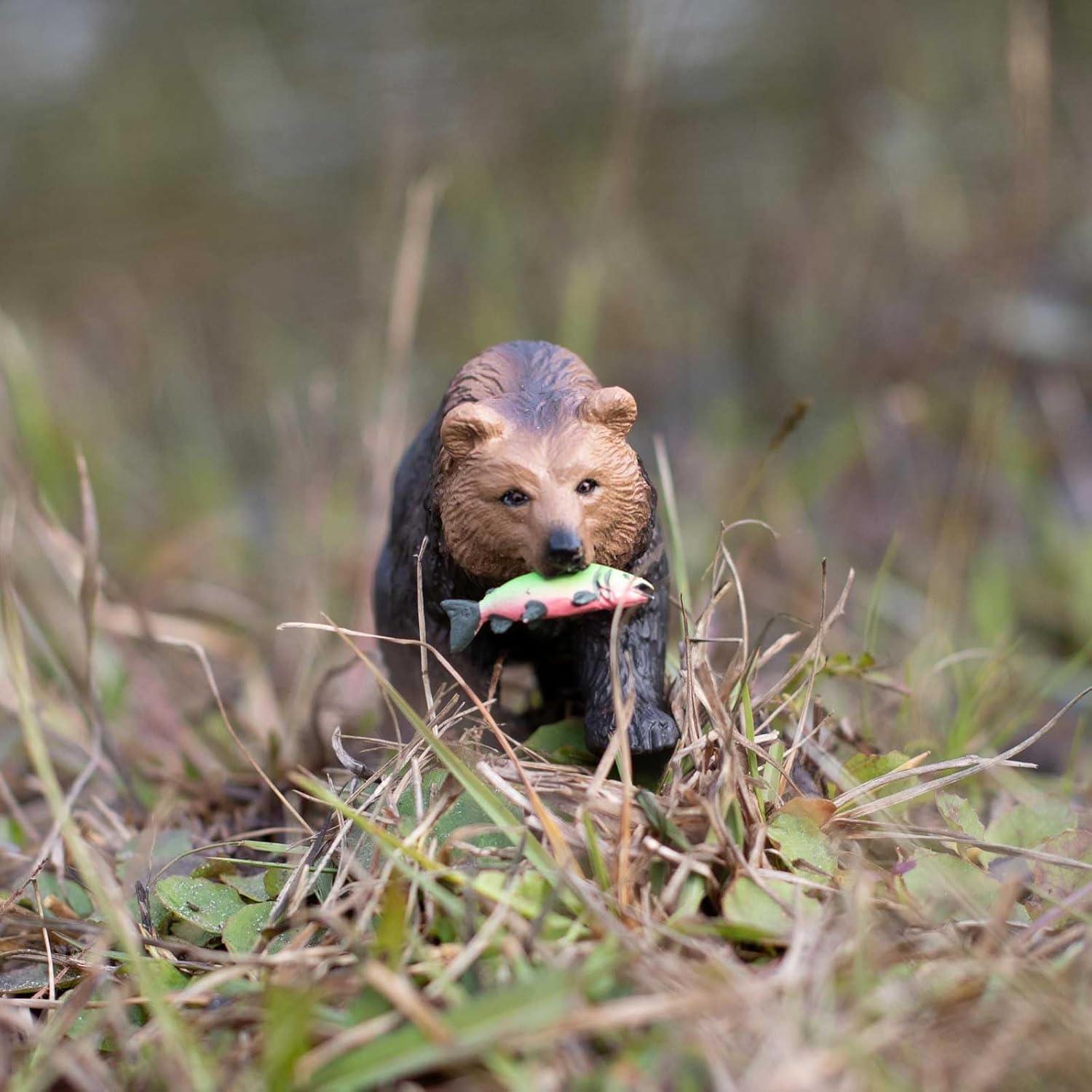 Figurita Oso Grizzly Safari Ltd - Juguete Educativo 11.43 cm