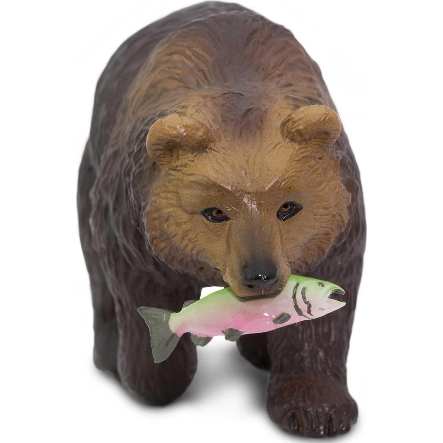 Figurita Oso Grizzly Safari Ltd - Juguete Educativo 11.43 cm