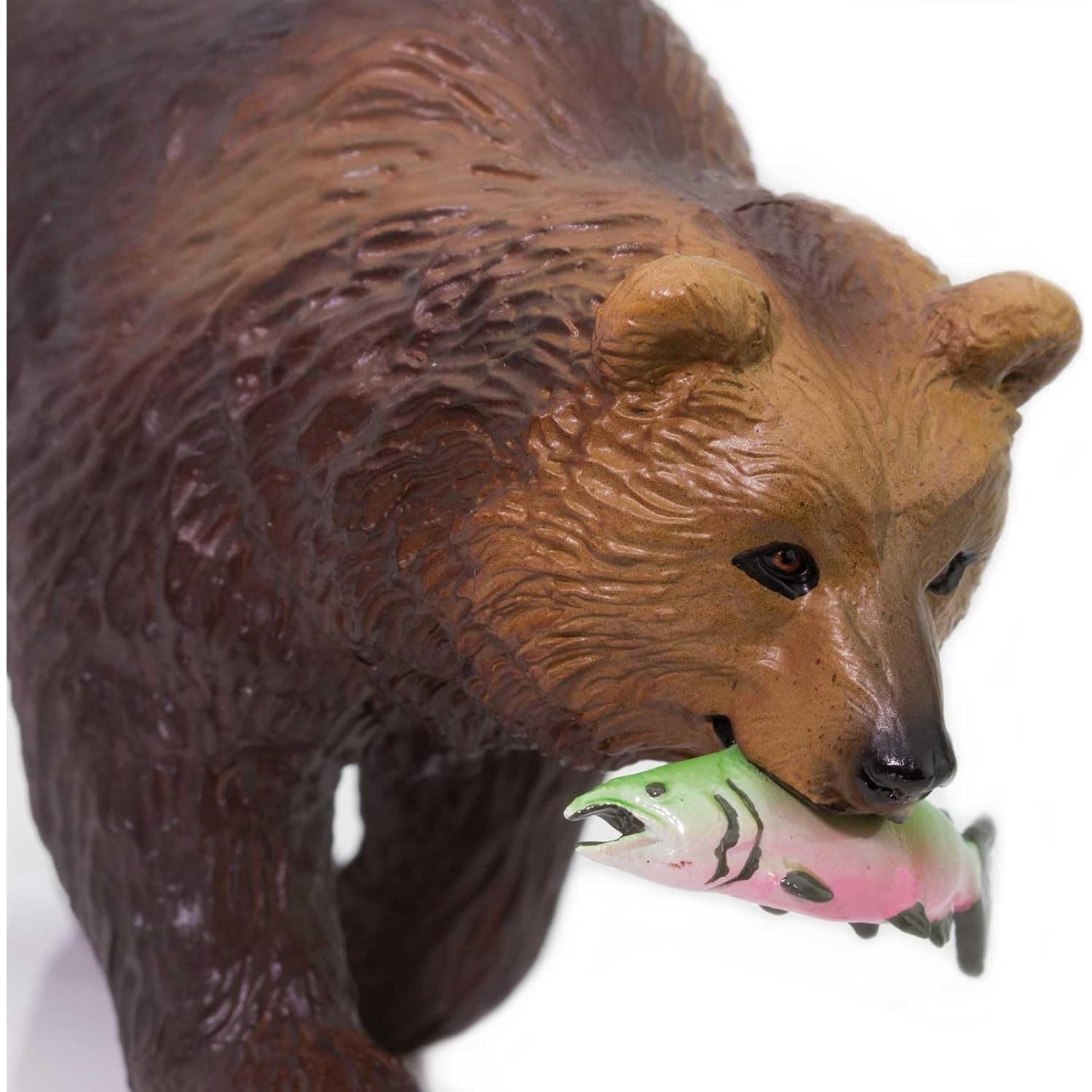 Figurita Oso Grizzly Safari Ltd - Juguete Educativo 11.43 cm