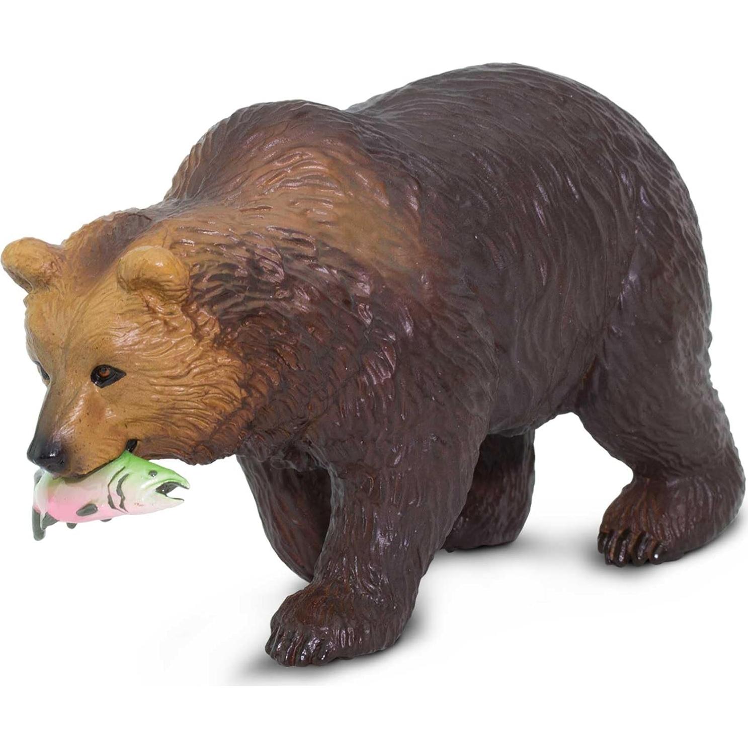 Figurita Oso Grizzly Safari Ltd - Juguete Educativo 11.43 cm