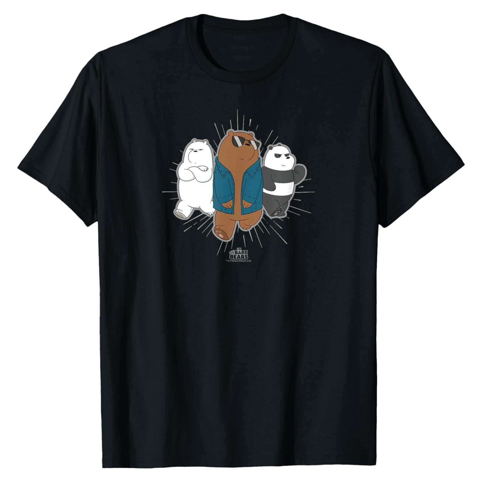 Camiseta We Bare Bears Unisex Niños 100% Algodón