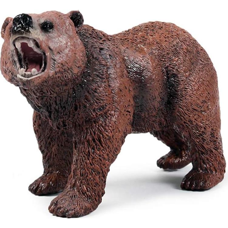 Figuritas de Oso Grizzly - Paquete de 3 - Juguetes de Plástico