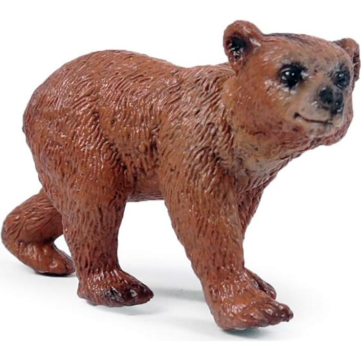 Figuritas de Oso Grizzly - Paquete de 3 - Juguetes de Plástico