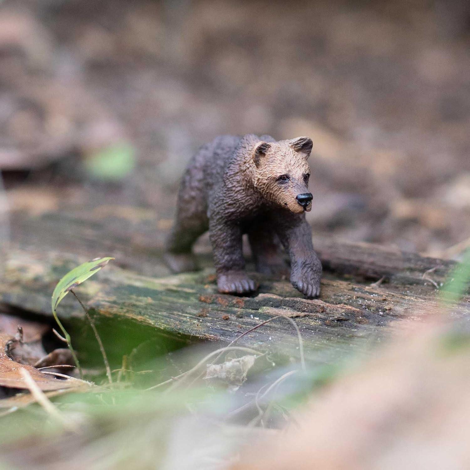 Figurita Cachorro Oso Grizzly Safari Ltd. 7.62 cm Plástico