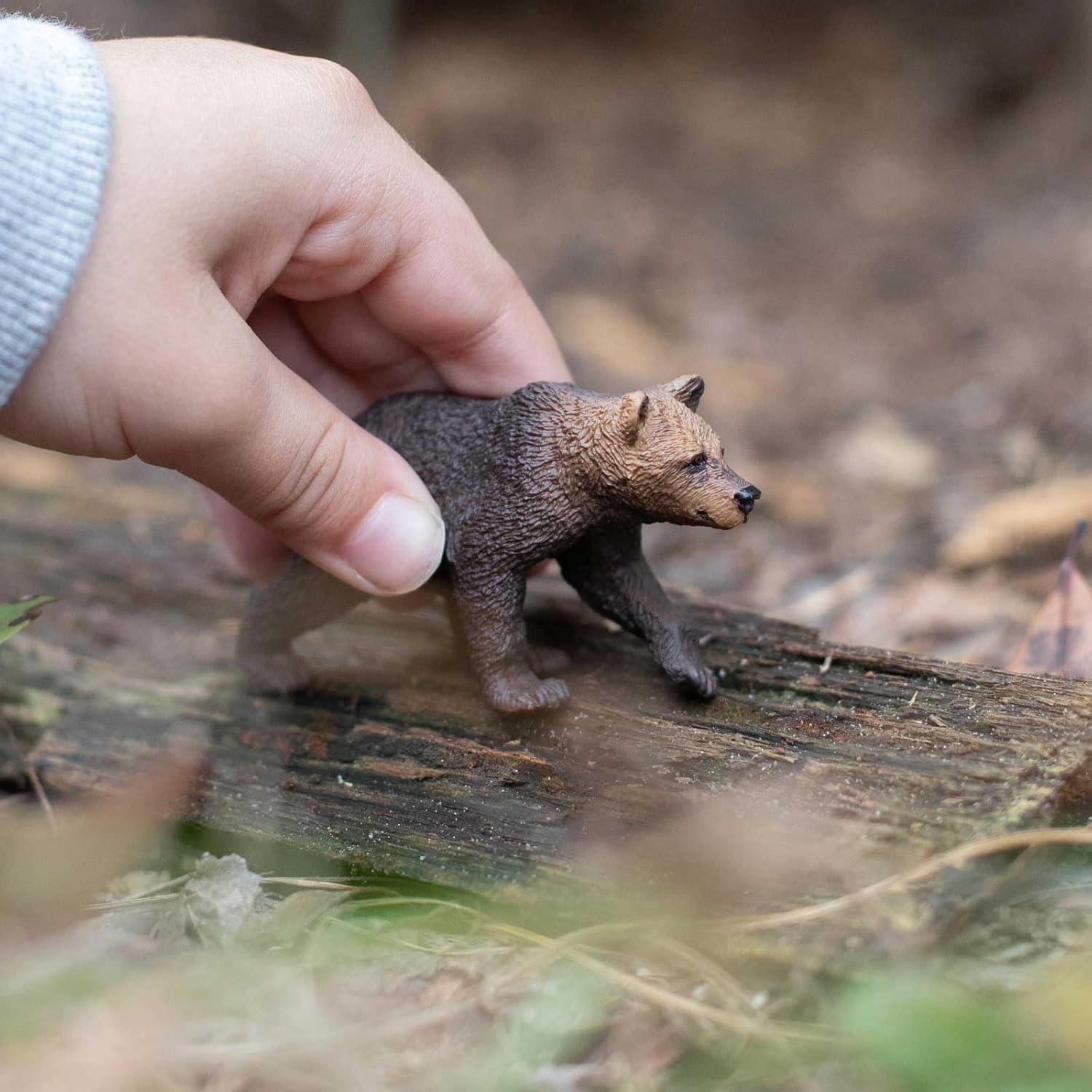 Figurita Cachorro Oso Grizzly Safari Ltd. 7.62 cm Plástico