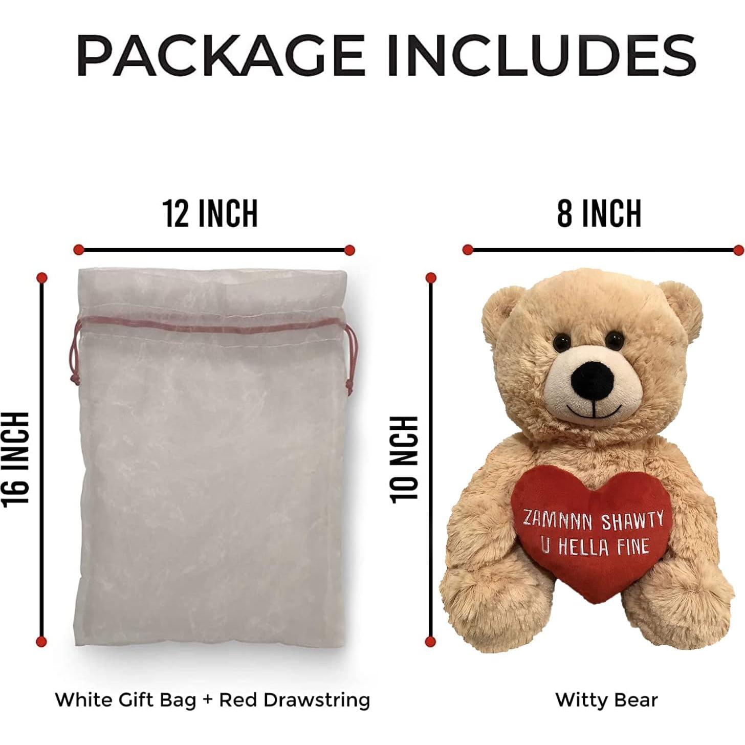 Oso de Peluche Ingenioso Witty Bears 10" Beige - Regalo Divertido