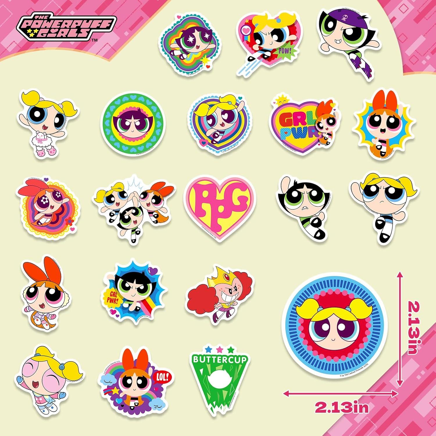 Pegatinas de Las Chicas Superpoderosas Charon 50PCS Impermeables