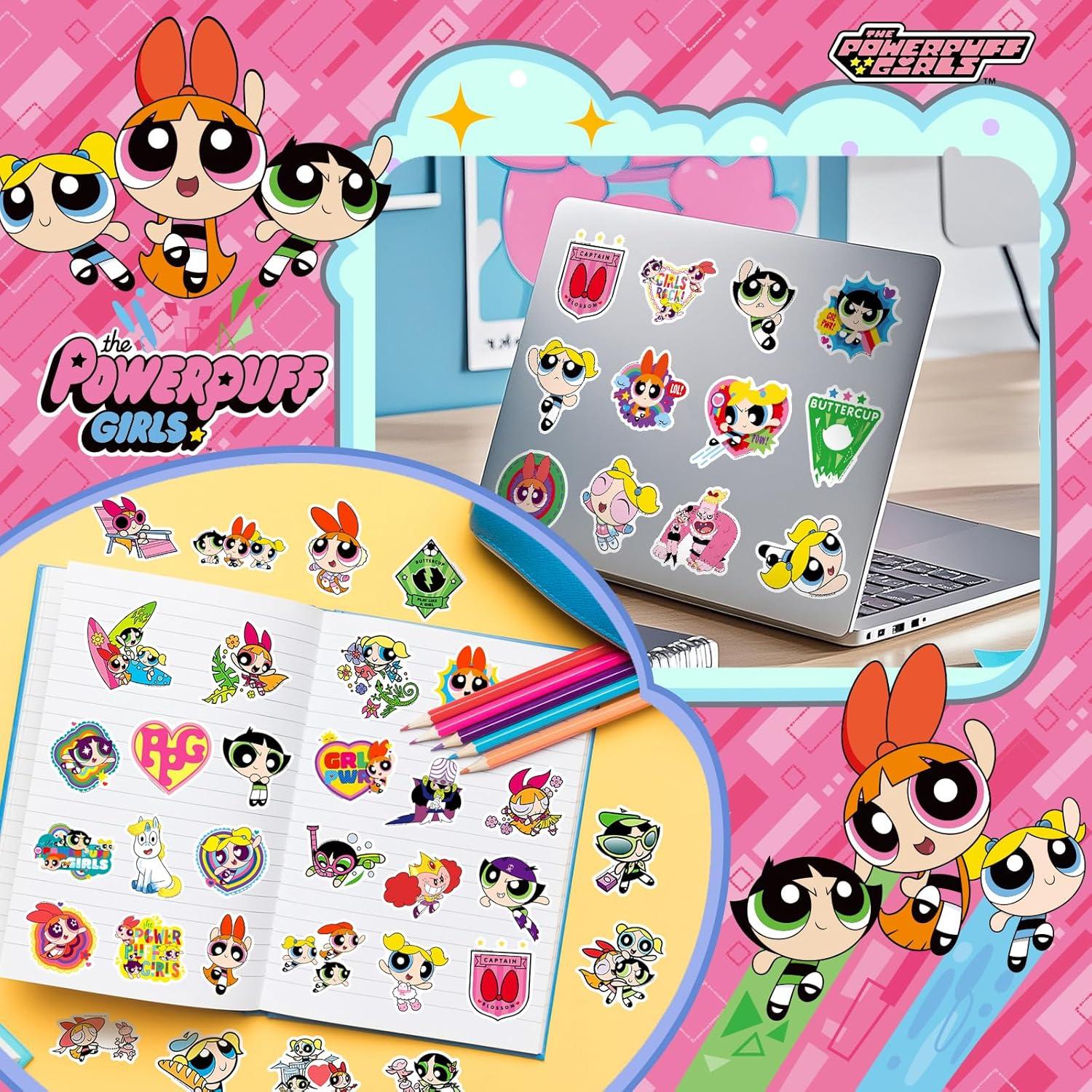 Pegatinas de Las Chicas Superpoderosas Charon 50PCS Impermeables