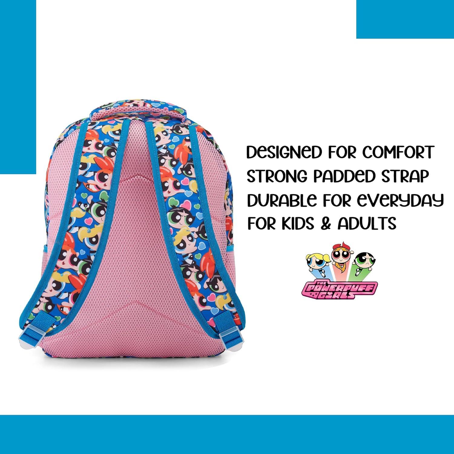 Mochila Escolar Powerpuff Girls Rosa 40.6x30.5x12.7cm