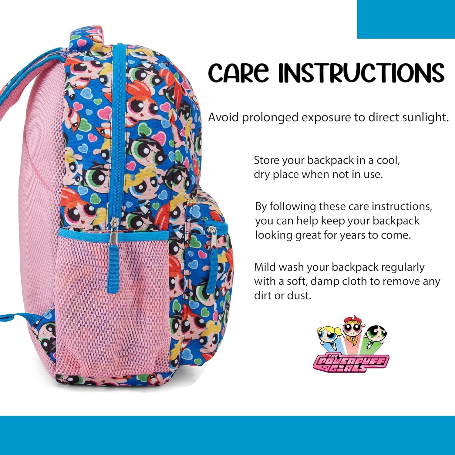 Mochila Escolar Powerpuff Girls Rosa 40.6x30.5x12.7cm