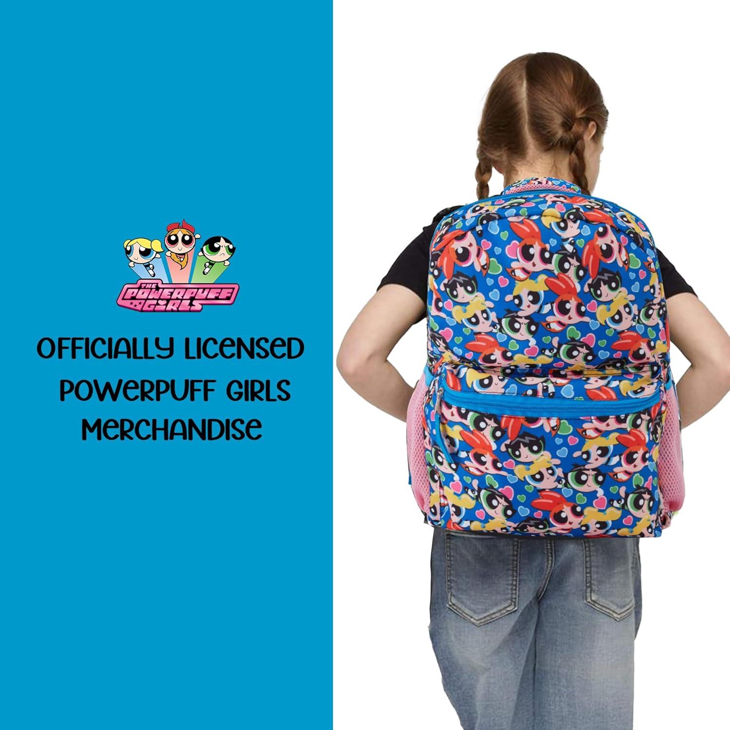 Mochila Escolar Powerpuff Girls Rosa 40.6x30.5x12.7cm