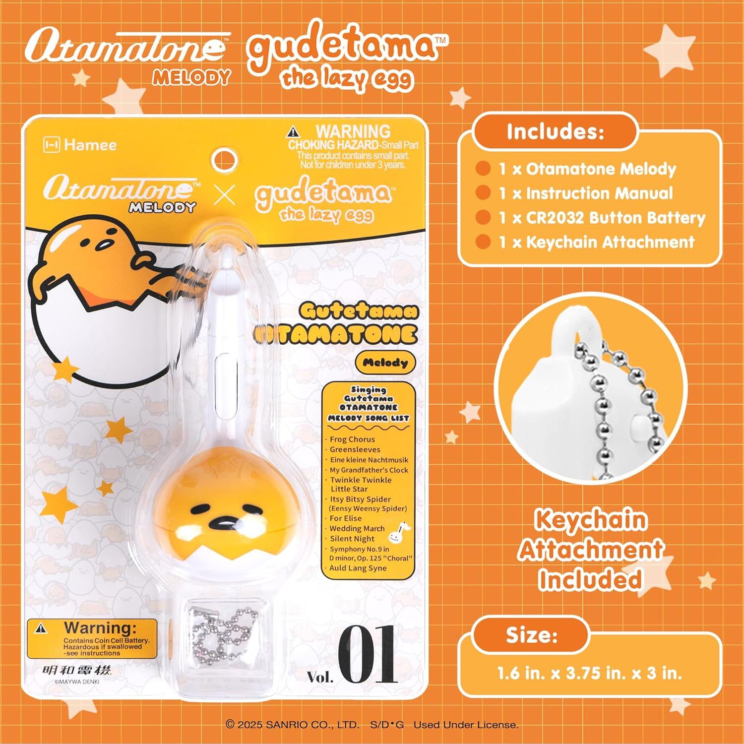 Otamatone Melodía Gudetama Mini Juguete Musical Portátil