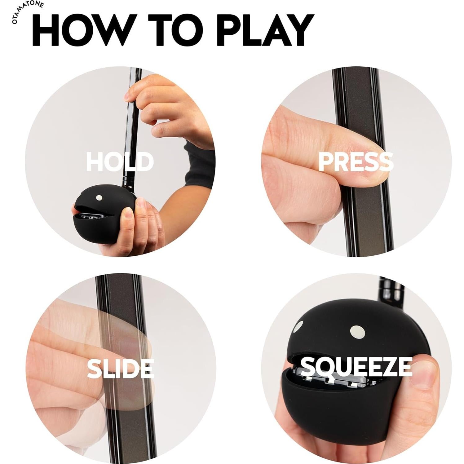 Otamatone Maywa Denki Negro - Juguete Musical Electrónico (Juego de 2)