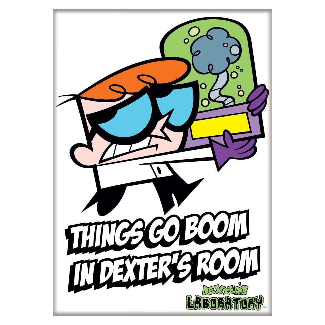 Imán Ata-Boy Laboratorio de Dexter 8.89x6.35 cm Cultura Pop