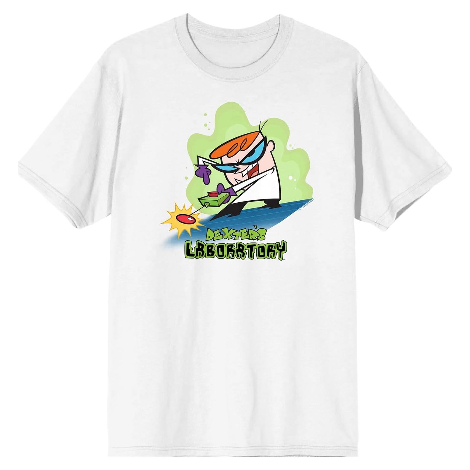 Camiseta Blanca de Manga Corta Hombre Laboratorio de Dexter