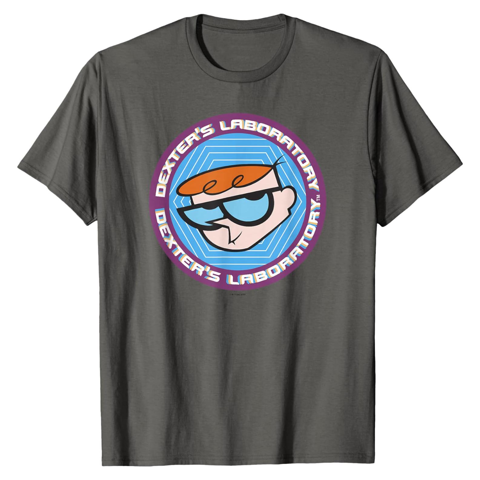 Camiseta Dexter Laboratorio Genio Estampado Cara Grande