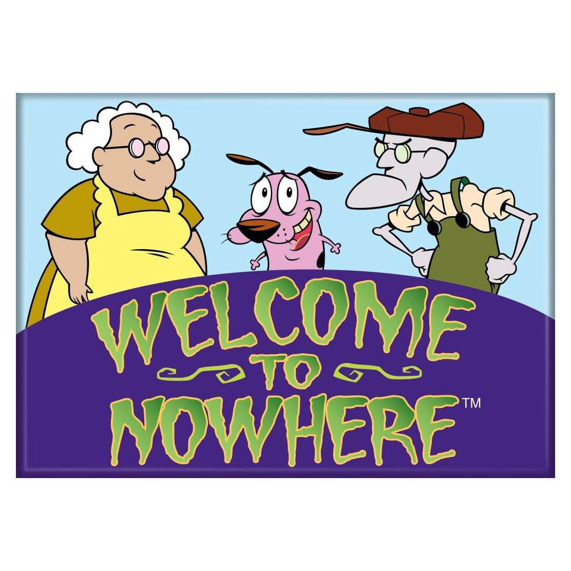 Imán Ata-Boy Coraje el Perro Cobarde 6.35 x 8.89 cm